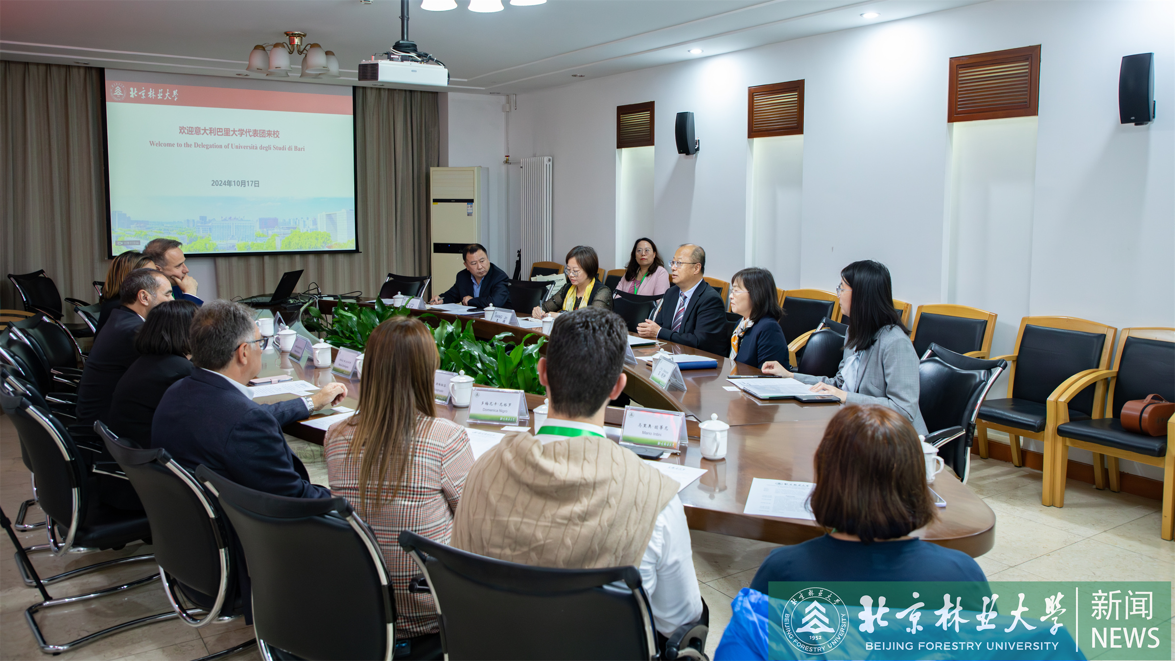 南森大会专题报道十一：校长李召虎会见意大利巴里大学校长Stefano Bronzini一行