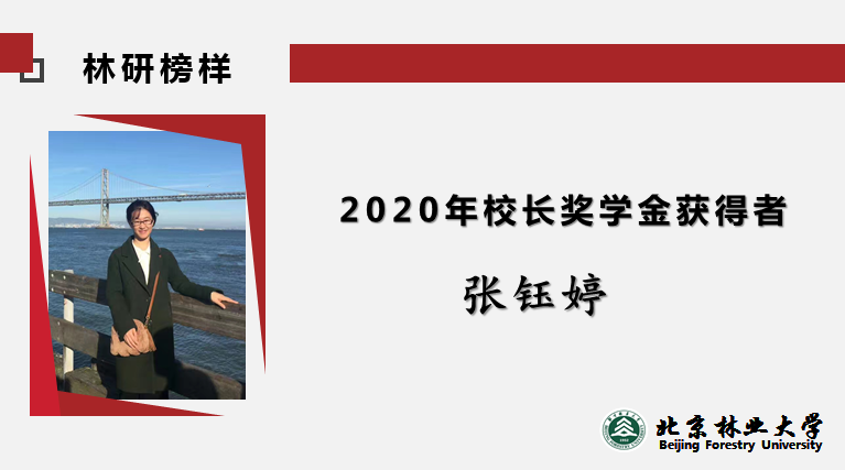 2020年校长奖学金获得者——张钰婷