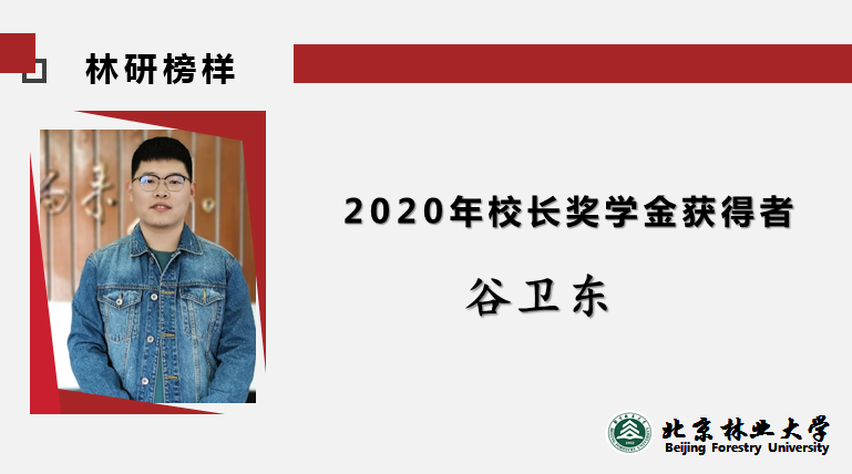 2020年校长奖学金获得者——谷卫东